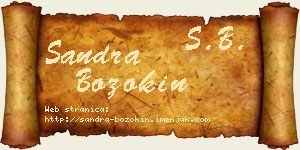 Sandra Bozokin vizit kartica